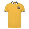 College Champ Yellow Pique Polo Shirt