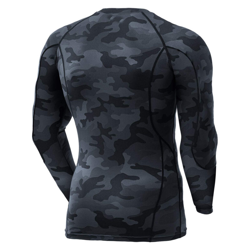 Men's UPF 50+ Long Sleeve Compression Shirts - Image 2