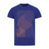 E Blue Printed Crew Neck T-shirt