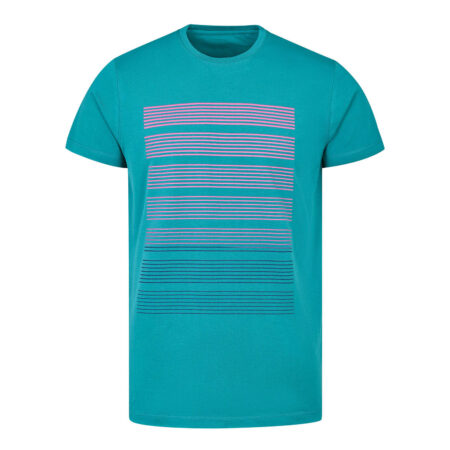 Green Printed Crew Neck T-shirt