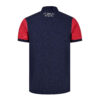 Navy Color Block Polo Shirt