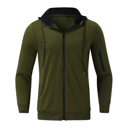Zip up Hoodie Gym Workout Hooded