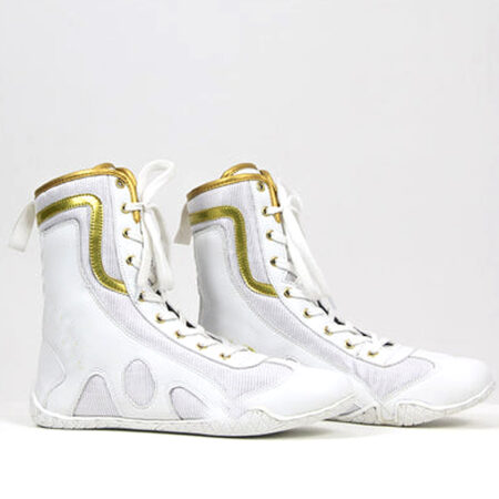 BOXING SHOES - WHITE/GOLD