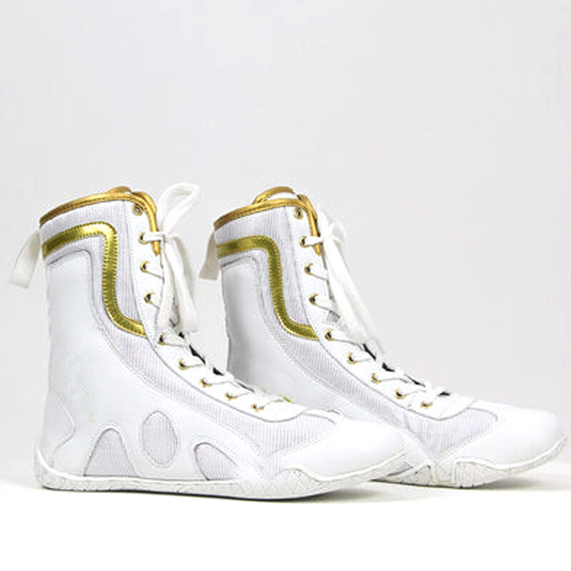 BOXING SHOES - WHITE/GOLD